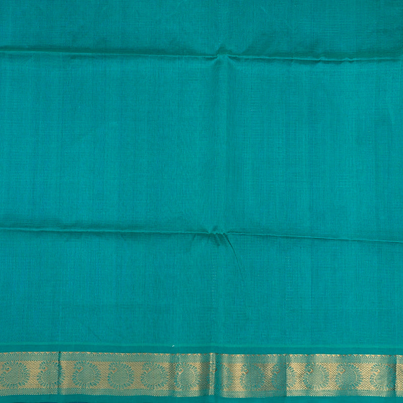 Hayagrivas Purplish-Blue Kora Silk Cotton Saree SSCBF14D6-25
