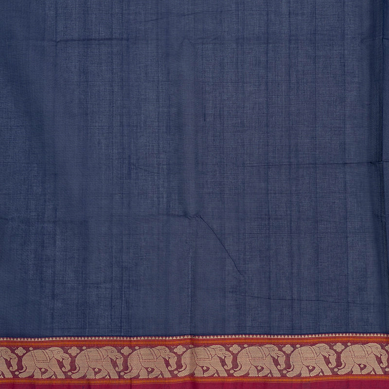 Hayagrivas Puplish-Blue Handloom Kanchi Cotton Saree KSBE90A2-3