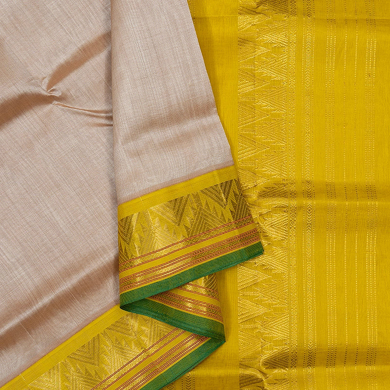 Hayagrivas Beige Pure Silk Cotton Saree SSCBF34D1-36