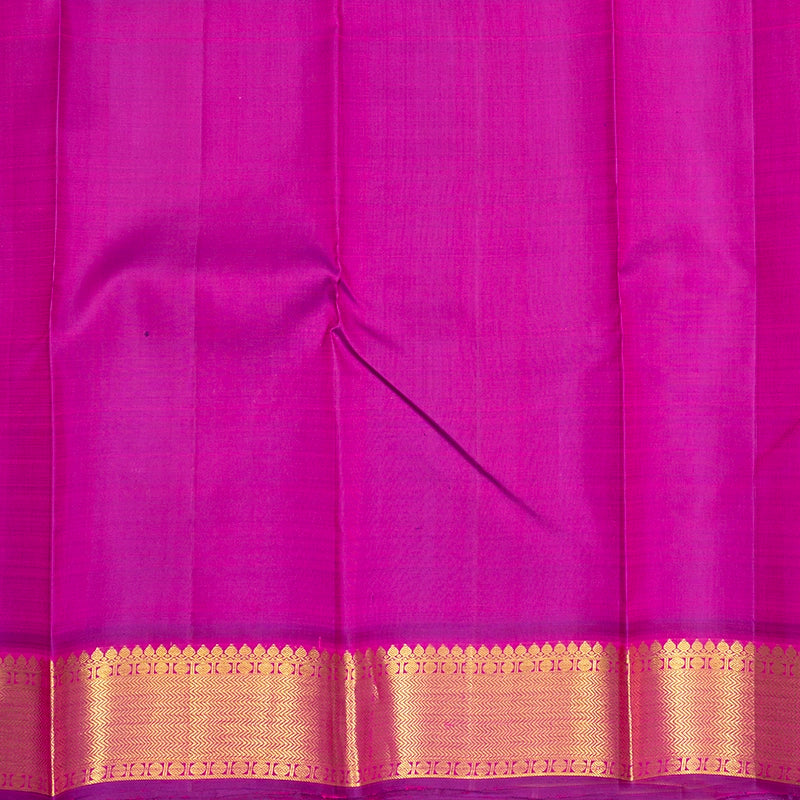 Hayagrivas Handloom Pink Kanjivaram Silk Saree with Purple Border KBE2312B9-1