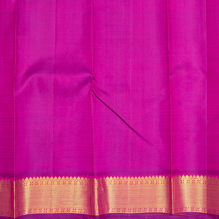 Hayagrivas Handloom Pink Kanjivaram Silk Saree with Purple Border KBE2312B9-1