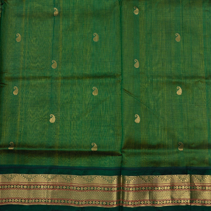 Hayagrivas Lemon Yellow Pure Silk Cotton Saree SSCBF34D5-30