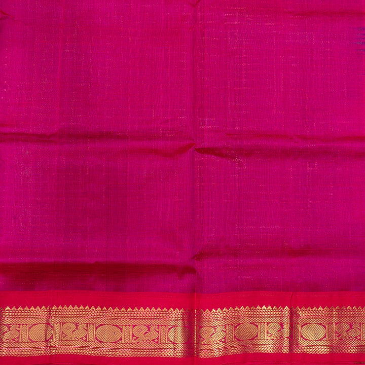 Hayagrivas Bottle Green Pure Silk Cotton Saree SSCBF56E5-12