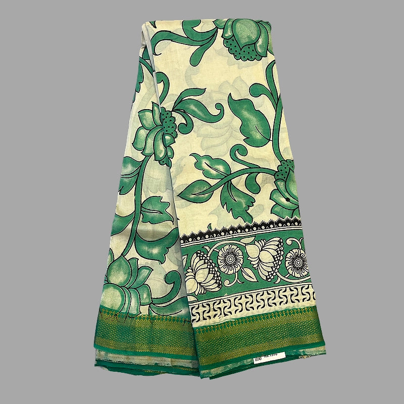 Hayagrivas Sandal Kalamkari Saree SSCBF73E35