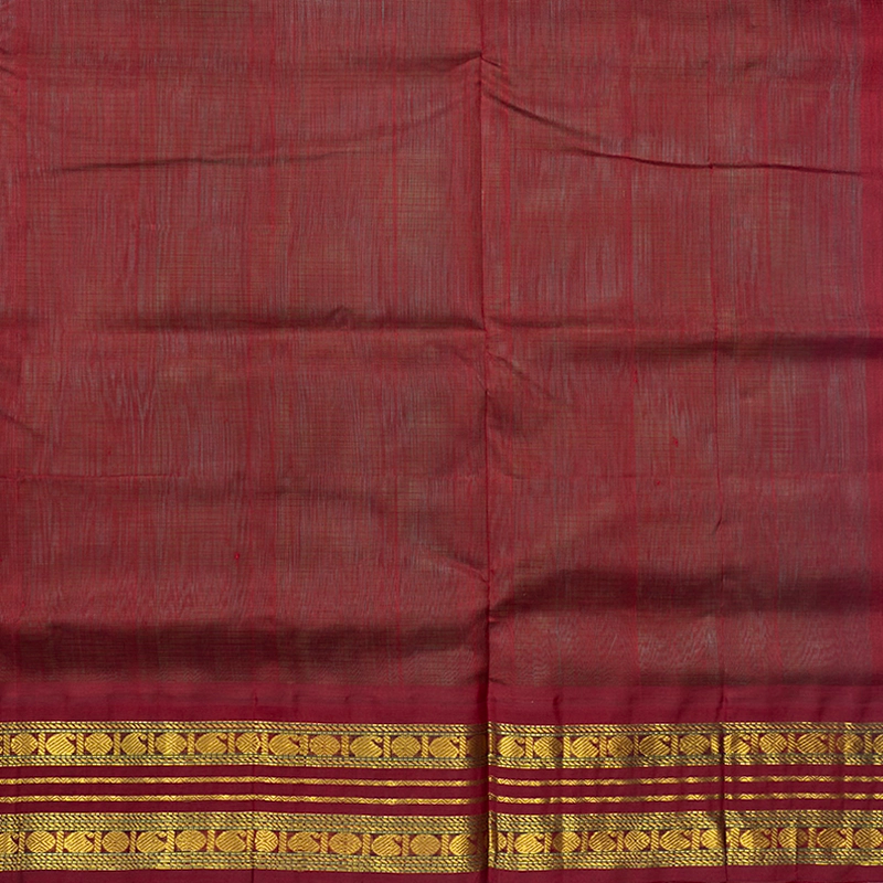 Hayagrivas Green Pure Silk Cotton Saree SSCBF16D2-9