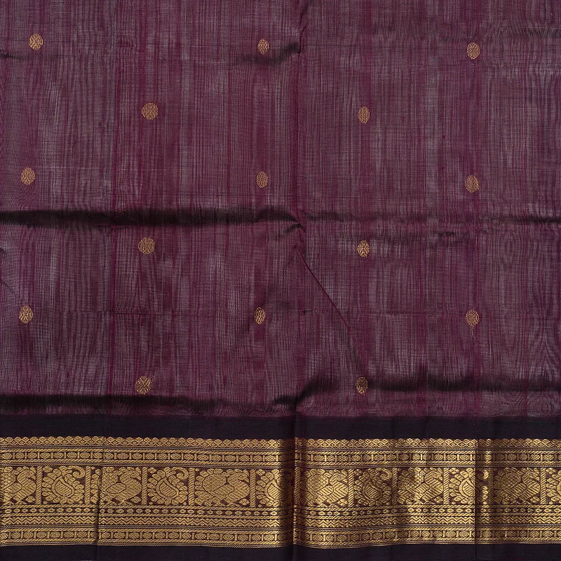 Hayagrivas Sliver Grey Pure Silk Cotton Saree SSCBF56E12-5