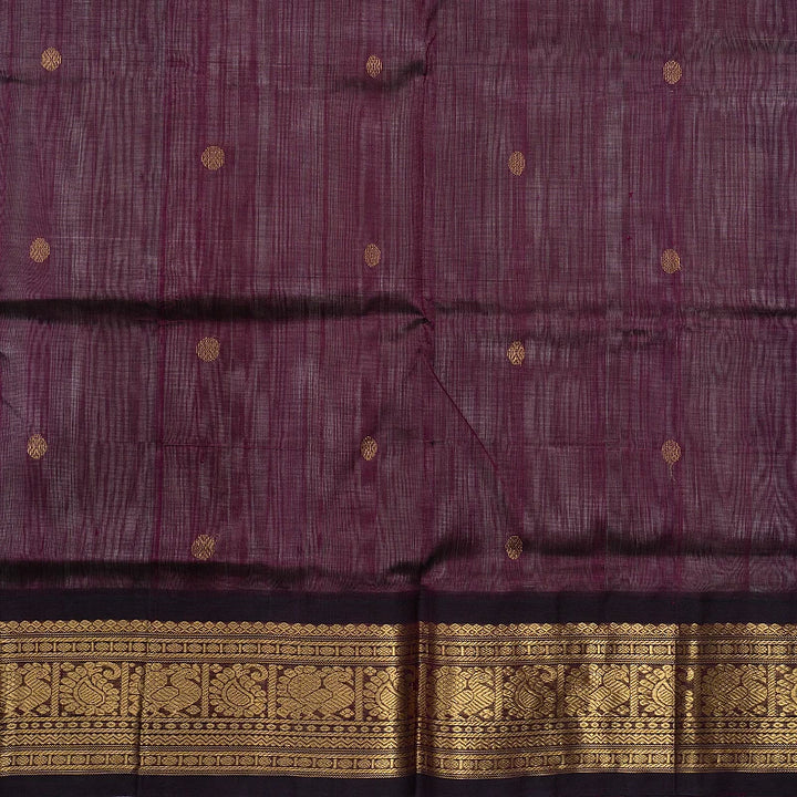 Hayagrivas Sliver Grey Pure Silk Cotton Saree SSCBF56E12-5