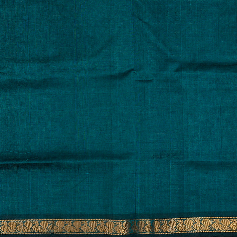 Hayagrivas Peacock Green Pure Silk Cotton Saree SSCBF53E10-2