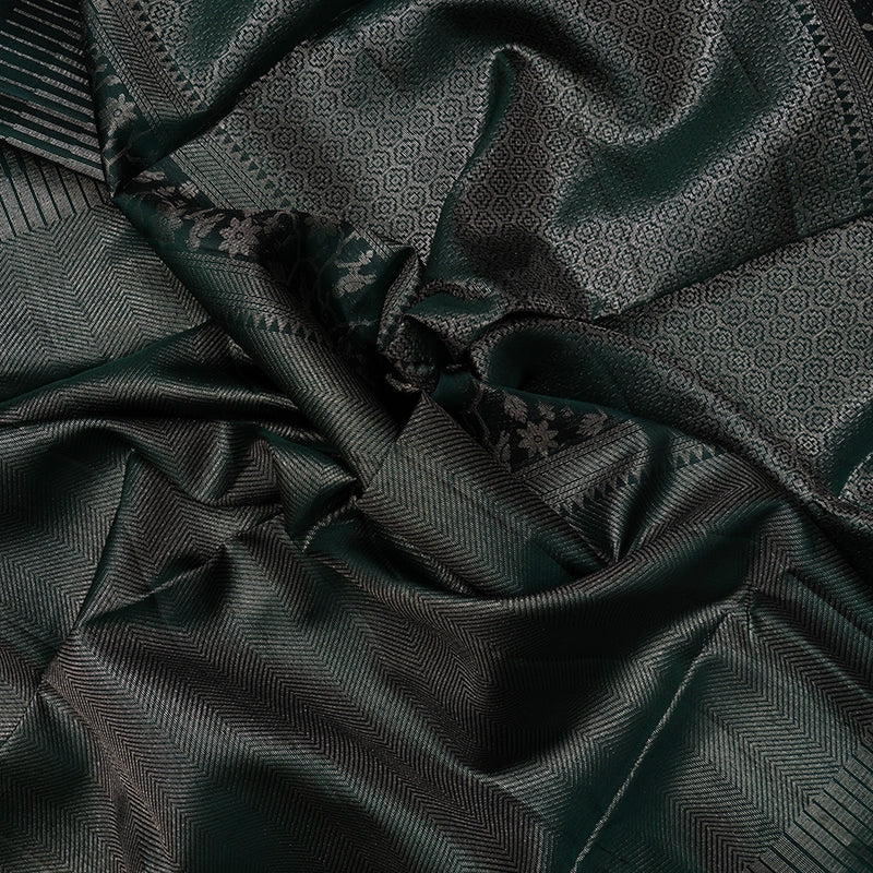 Hayagrivas Karum Pachai Handloom Soft Silk Saree KBF536G2-20