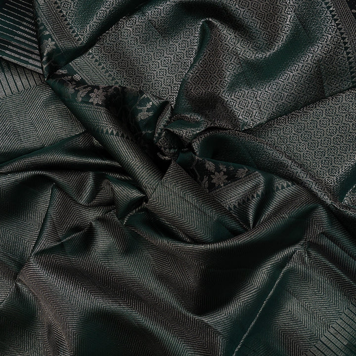 Hayagrivas Karum Pachai Handloom Soft Silk Saree KBF536G2-20
