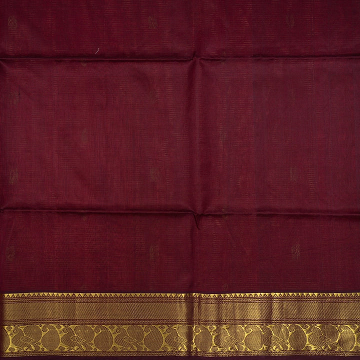 Hayagrivas Red Kora Silk Cotton Saree KBE1678K2-22