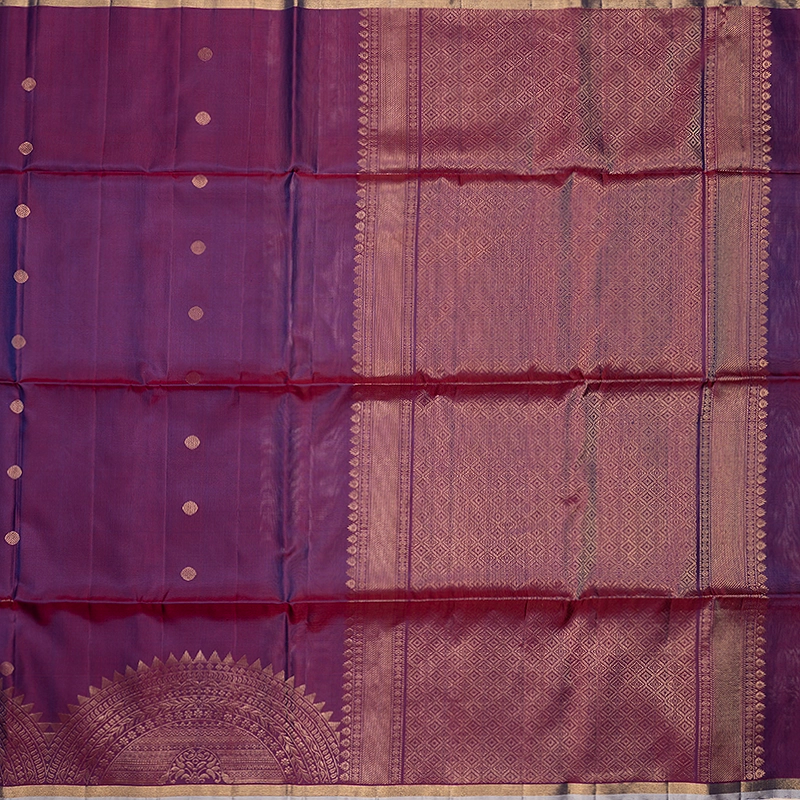 Hayagrivas Wine Purple Handloom Soft Silk Saree KBF880H7-20