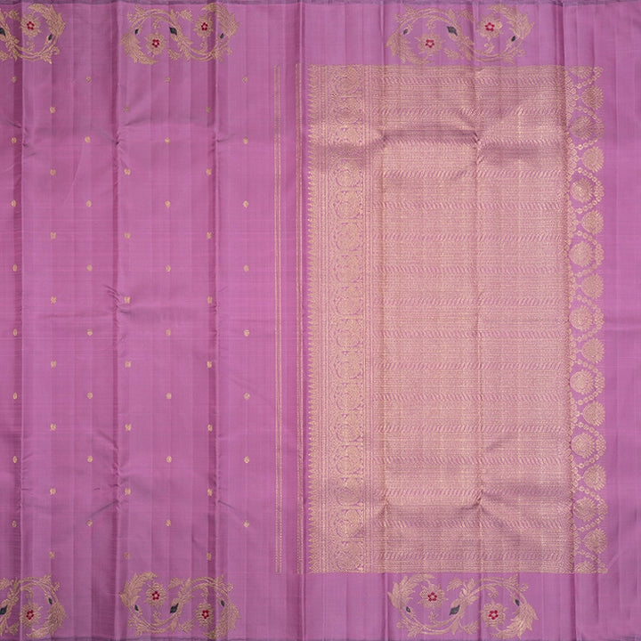 Hayagrivas Handloom Lavender-Pink Kanjivaram Silk Saree KBFL387J1-1-BF387-SBS