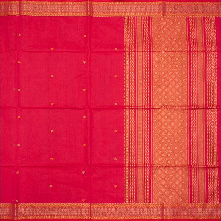 Hayagrivas Pink Handloom Kanchi Cotton Saree SSCBF132H1-1
