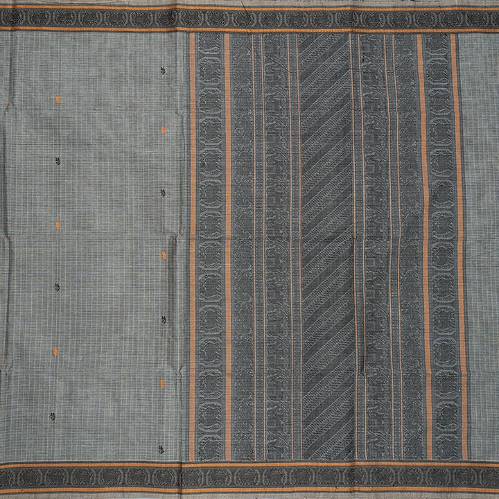 Hayagrivas Grey Handloom Kanchi Cotton Saree SSCBF132H18-1