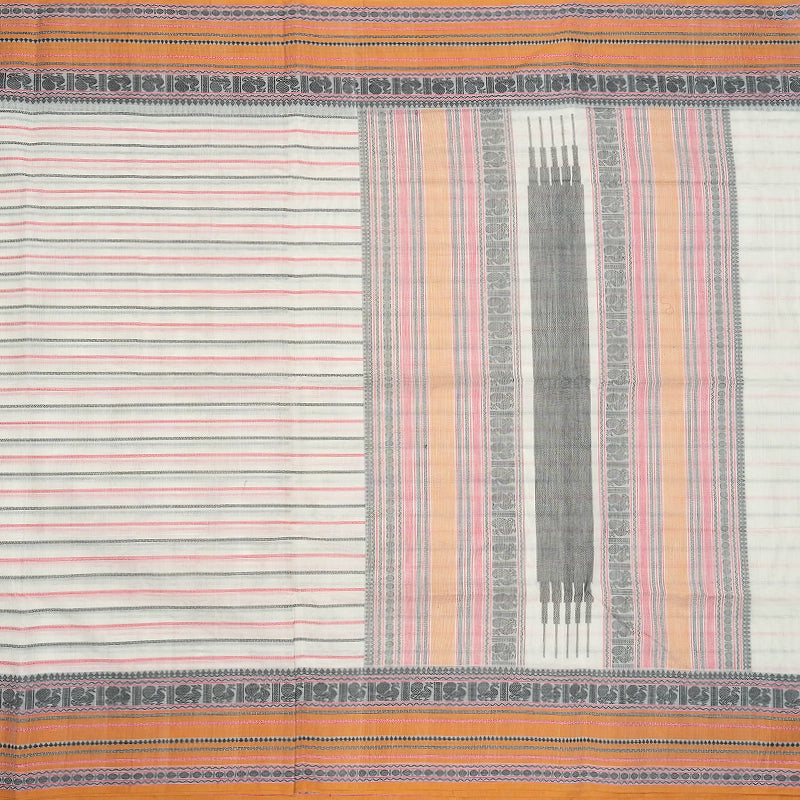 Hayagrivas White Handloom Kanchi Cotton Saree SSCBF132H19-2