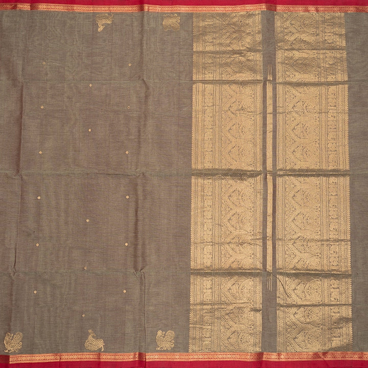 Hayagrivas Elephant Grey Handloom Kanchi Cotton Saree SSCBF132H20-1