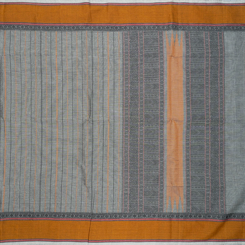 Hayagrivas Grey Handloom Kanchi Cotton Saree SSCBF132H21-3