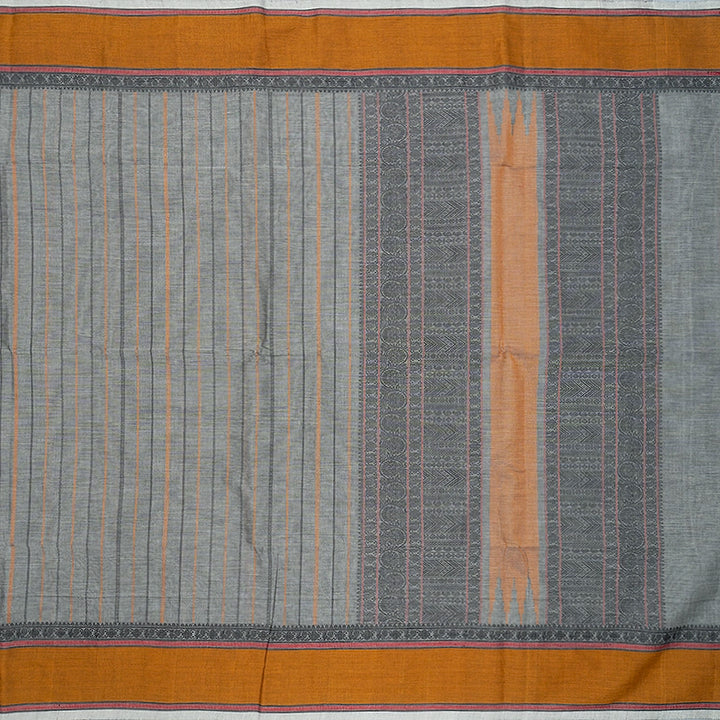 Hayagrivas Grey Handloom Kanchi Cotton Saree SSCBF132H21-3