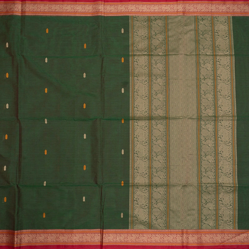 Hayagrivas Manthalir Green Handloom Kanchi Cotton Saree SSCBF132H29-4