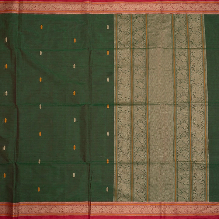 Hayagrivas Manthalir Green Handloom Kanchi Cotton Saree SSCBF132H29-4