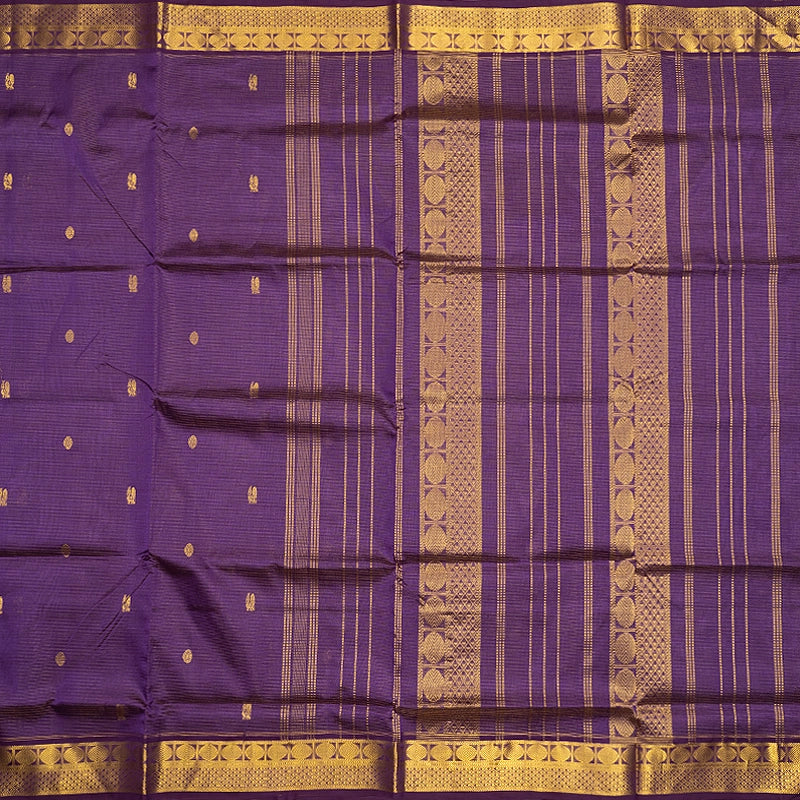 Hayagrivas Purple Pure Silk Cotton Saree SSCBF137H8-14