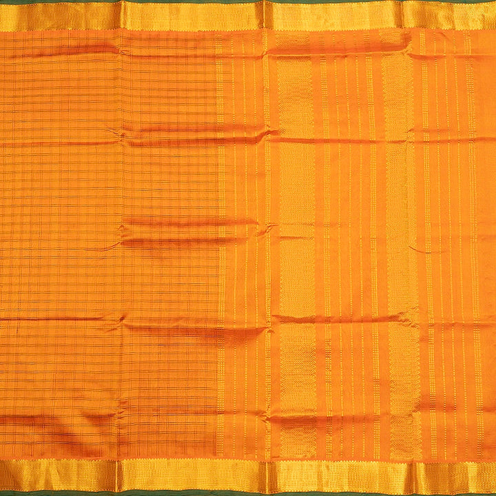 Hayagrivas Orangish-Yellow Pure Silk Cotton Saree SSCBF138H4-2