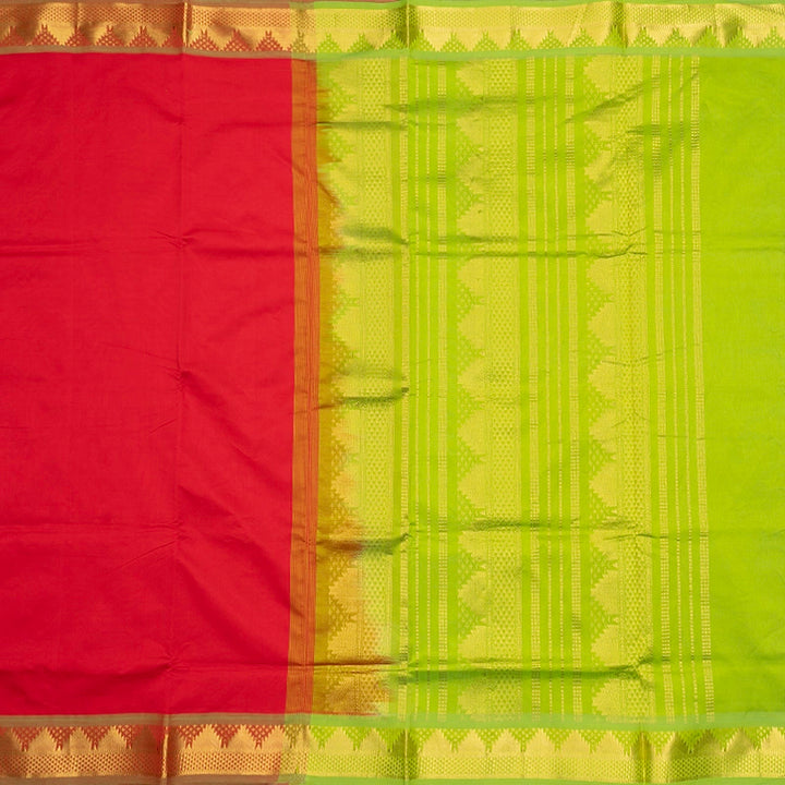 Hayagrivas Red Semi Silk Cotton Saree SSCBF164I1-150