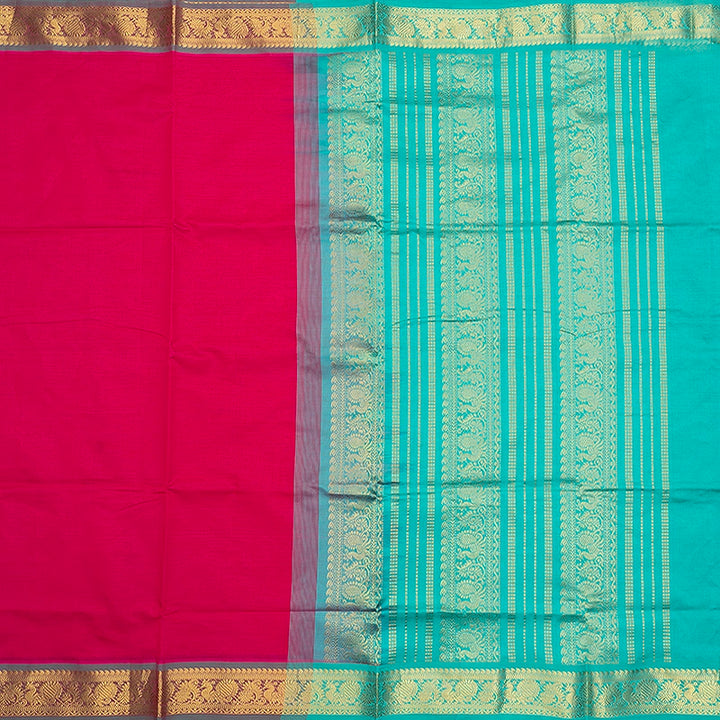 Hayagrivas Dark Pink Semi Silk Cotton Saree SSCBF164I1-58