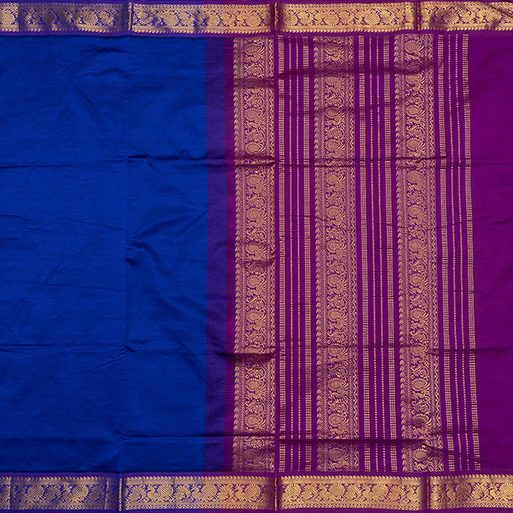 Hayagrivas Royal Blue Semi Silk Cotton Saree SSCBF164I1-61