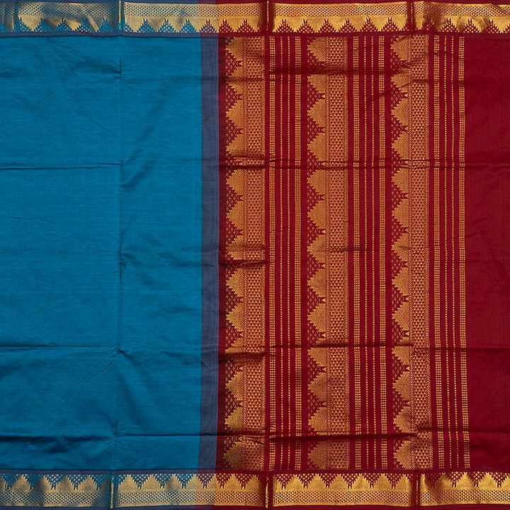 Hayagrivas Ramar Blue Semi Silk Cotton Saree SSCBF164I1-94