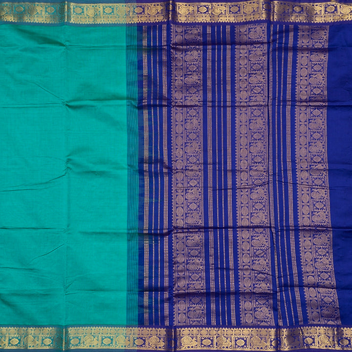 Hayagrivas Sea Green Semi Silk Cotton Saree SSCBF164I1-26