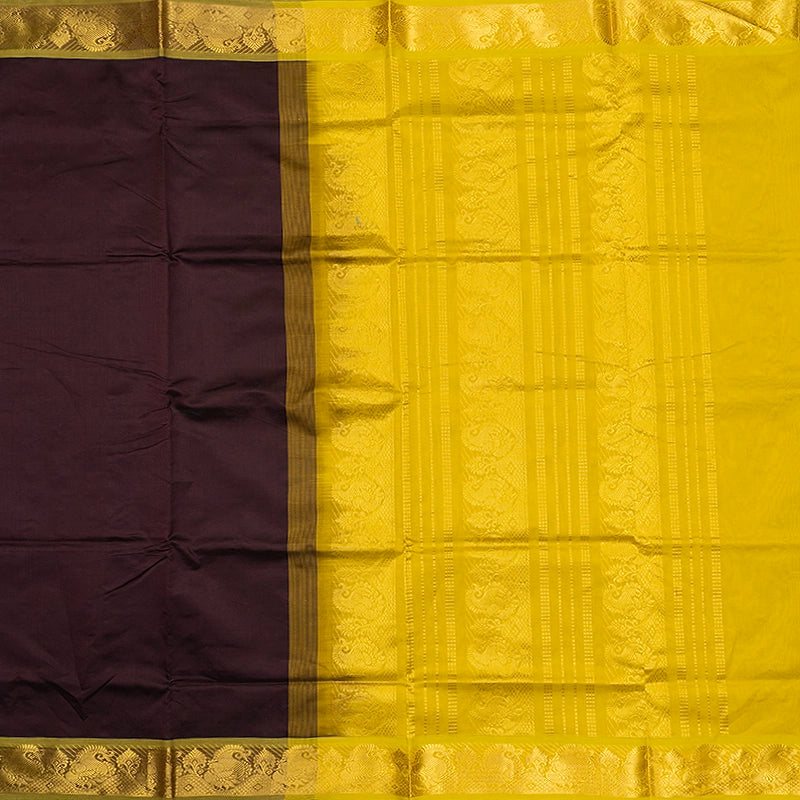Hayagrivas Coffee Brown Semi Silk Cotton Saree SSCBF164I1-42