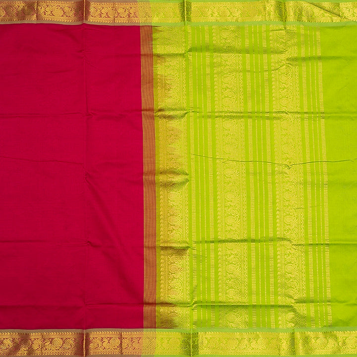 Hayagrivas Dark Pink Semi Silk Cotton Saree SSCBF164I1-43