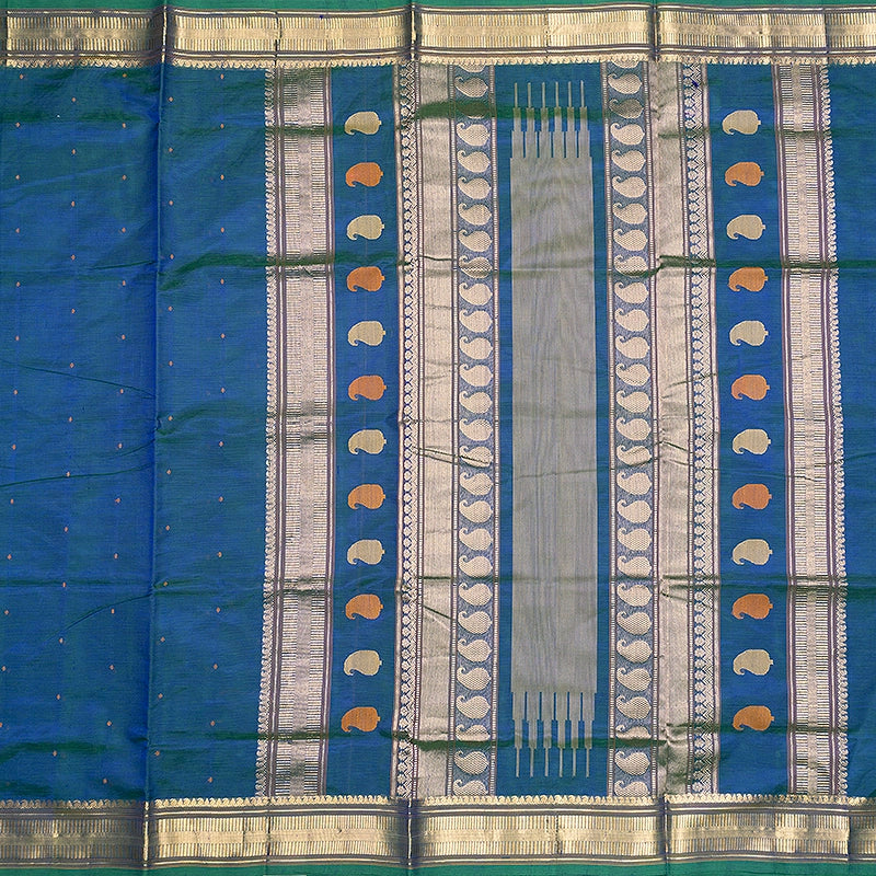 Hayagrivas Mayilkazhuthu Kanchi Silk Cotton Saree SSCBF179I10-7