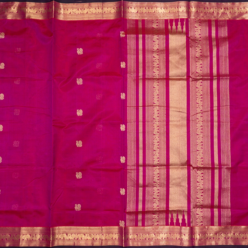 Hayagrivas Rani Pink Kanchi Silk Cotton Saree SSCBF179I5-8