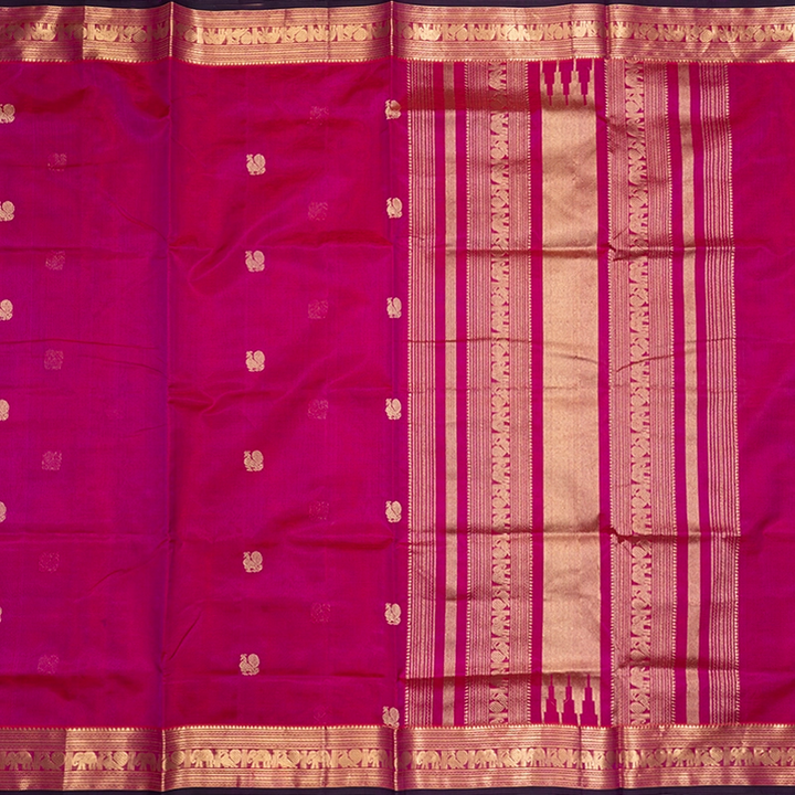 Hayagrivas Rani Pink Kanchi Silk Cotton Saree SSCBF179I5-8