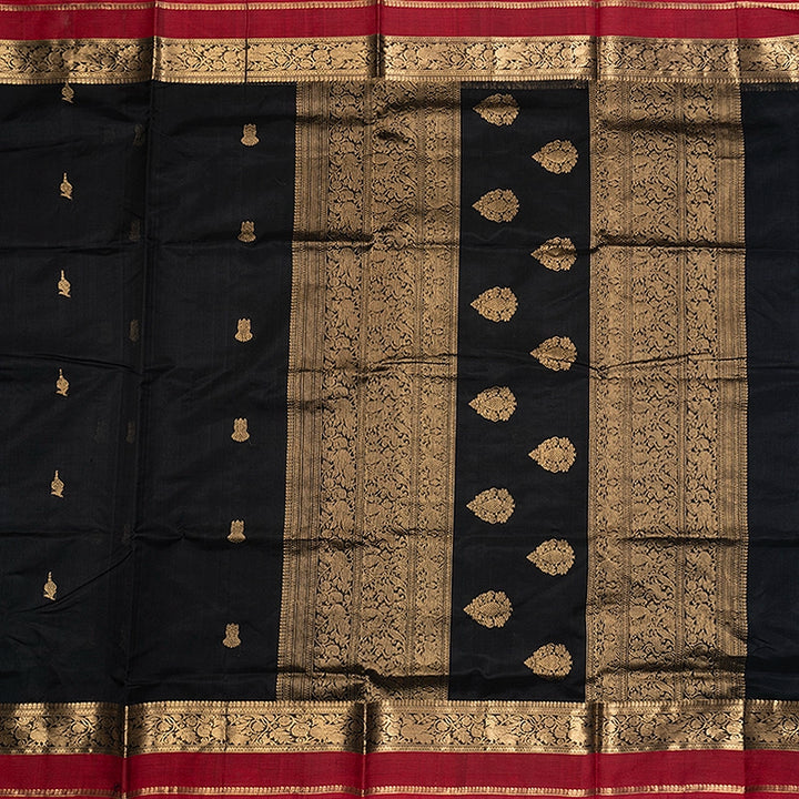 Hayagrivas Black Kanchi Silk Cotton Saree SSCBF179I9-26