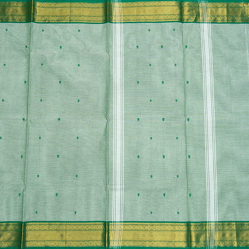 Hayagrivas Sage Green Handloom Chettinad Cotton Saree SSCBF188J4-49