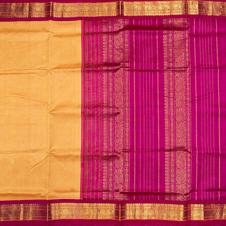 Hayagrivas Mild Peach Orange Pure Silk Cotton Saree SSCBF34D4-11