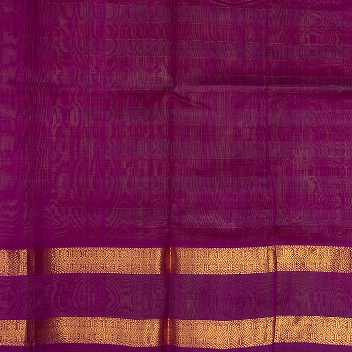 Hayagrivas Parrot Green & Purple Stripes Pure Silk Cotton Saree SSCBF37D1-7