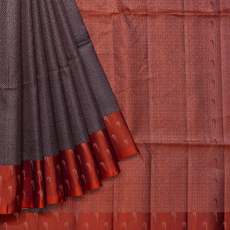 Hayagrivas Deep Jamun Handloom Soft Silk Saree KBF536G2-30