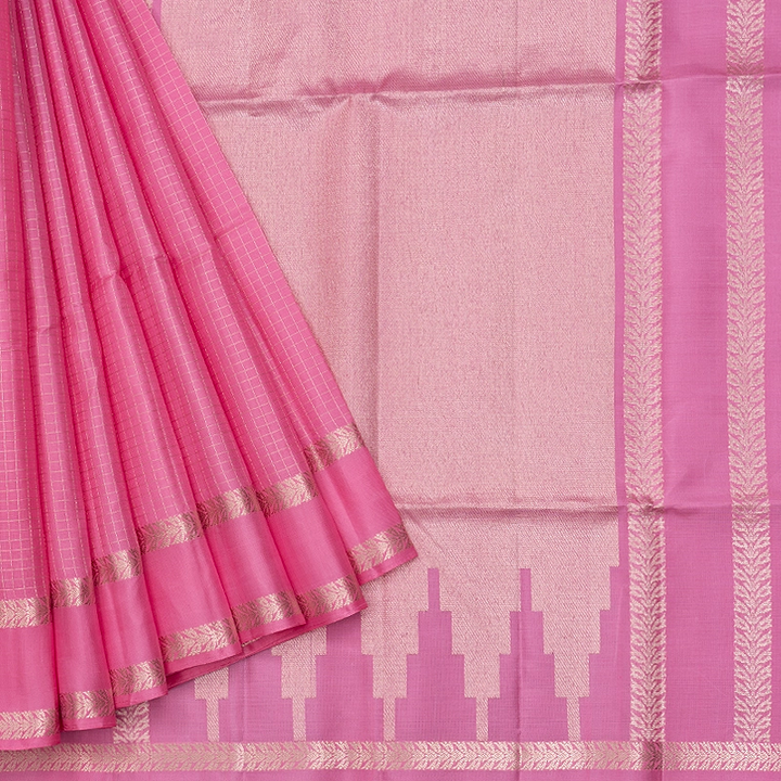 Hayagrivas Baby Pink Handloom Soft Silk Saree KBF536G3-7