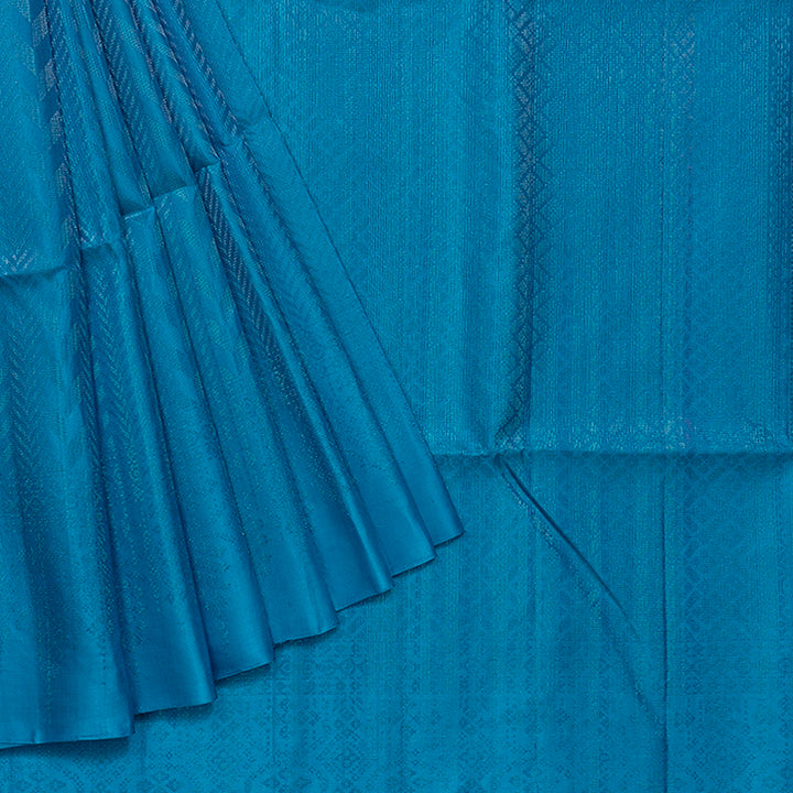 Hayagrivas Sky Blue Handloom Soft Silk Saree KBF534G20-1