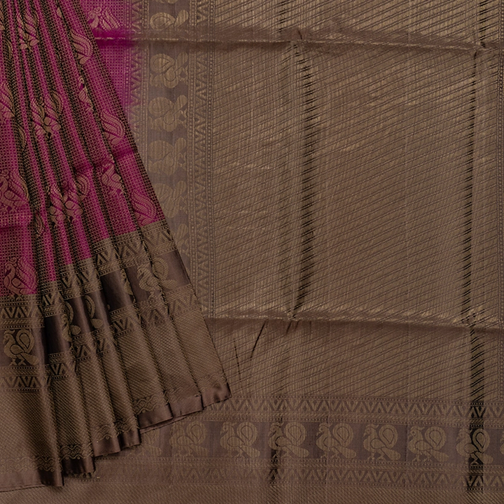 Hayagrivas Purple Handloom Soft Silk Saree KSBE85A39-1
