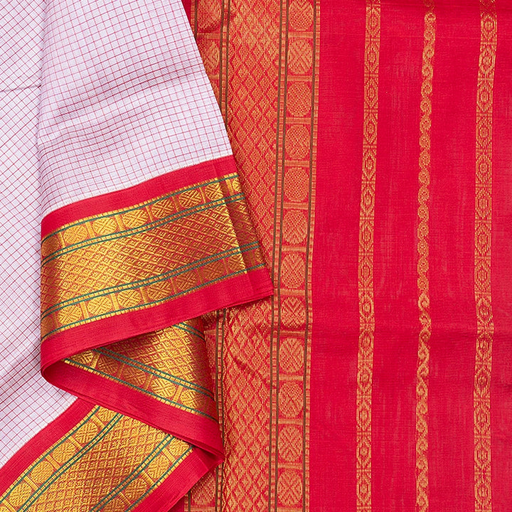 Hayagrivas Lilac Pure Silk Cotton Saree KBE2283B3-9