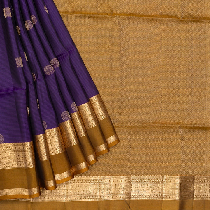 Hayagrivas Purple Handloom Soft Silk Saree KBF532G2-6