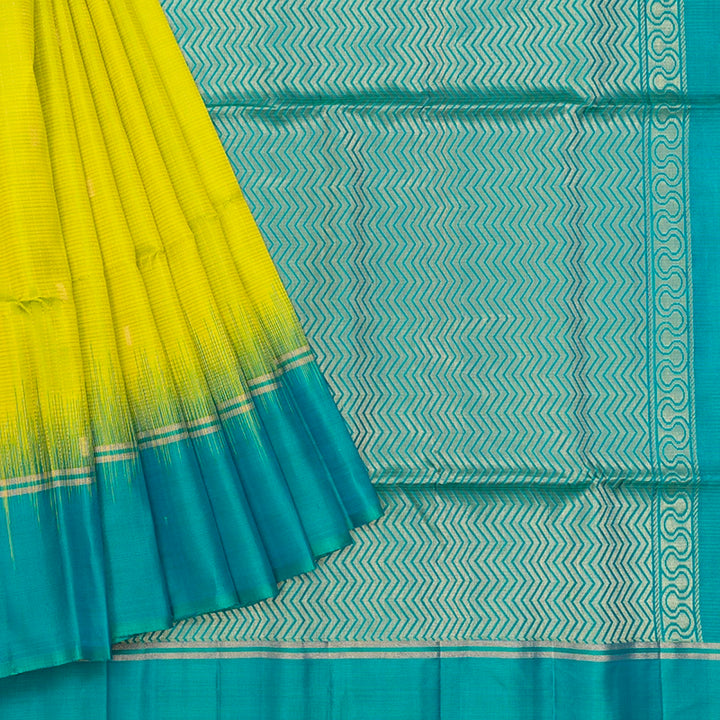 Hayagrivas Fluorescent Green Handloom Soft Silk Saree KBF566G5-1