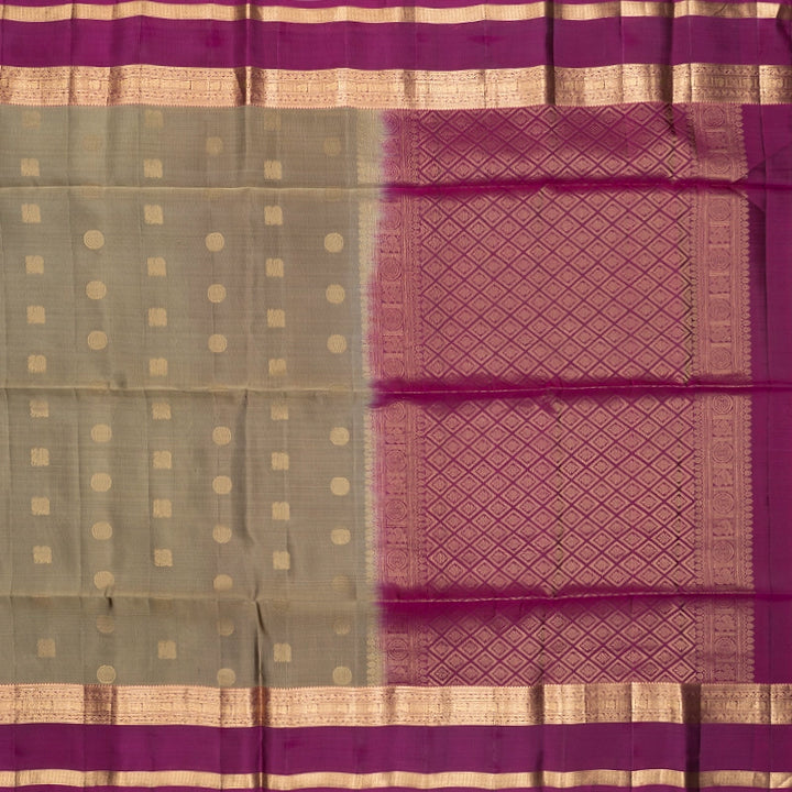 Hayagrivas Elephant Grey Handloom Soft Silk Saree KBF532G2-2