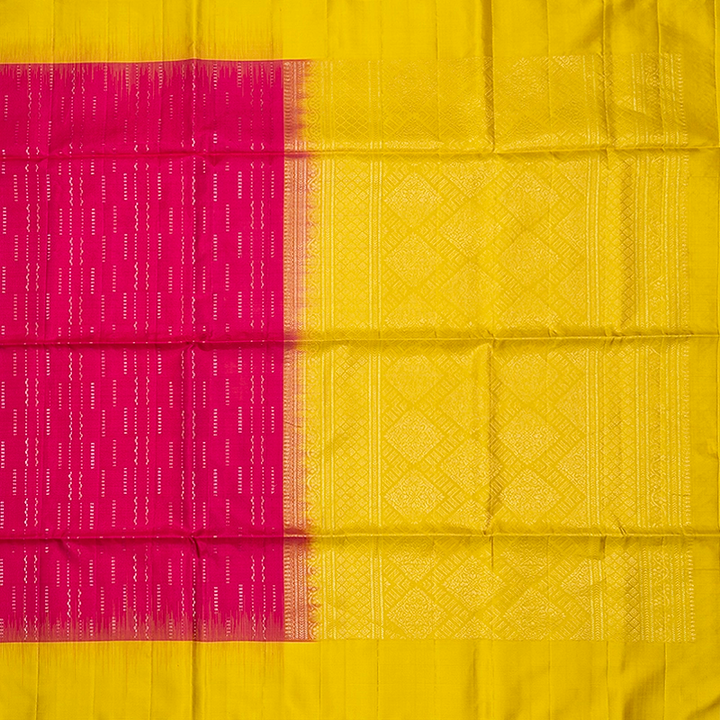 Hayagrivas Rani Pink Handloom Soft Silk Saree KBF534G19-2